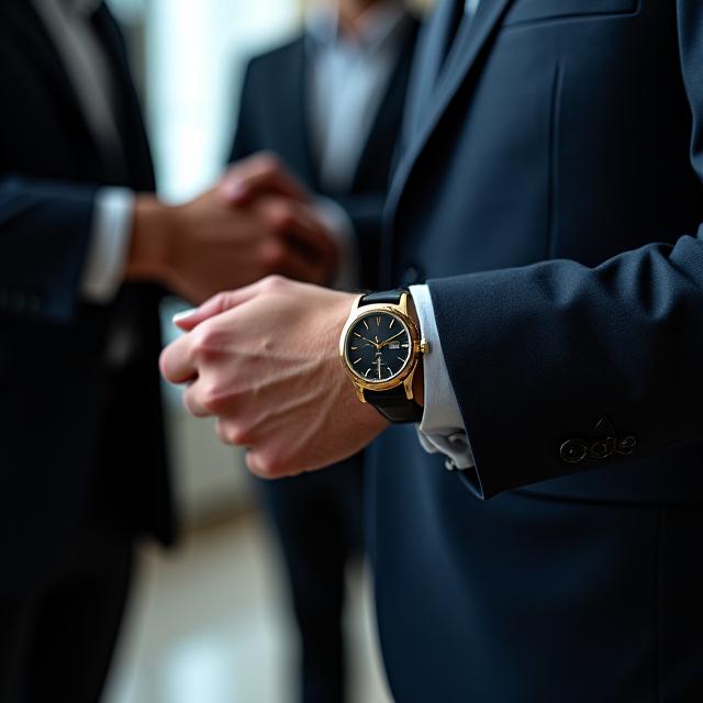 Executive Dress Watch in a formal business context