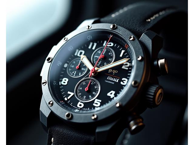 High-performance aviator chronograph watch