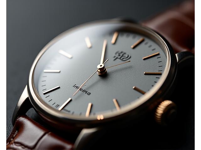 Close-up of a sophisticated dress watch