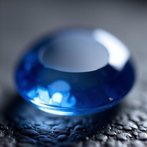 Macro shot of sapphire crystal dial